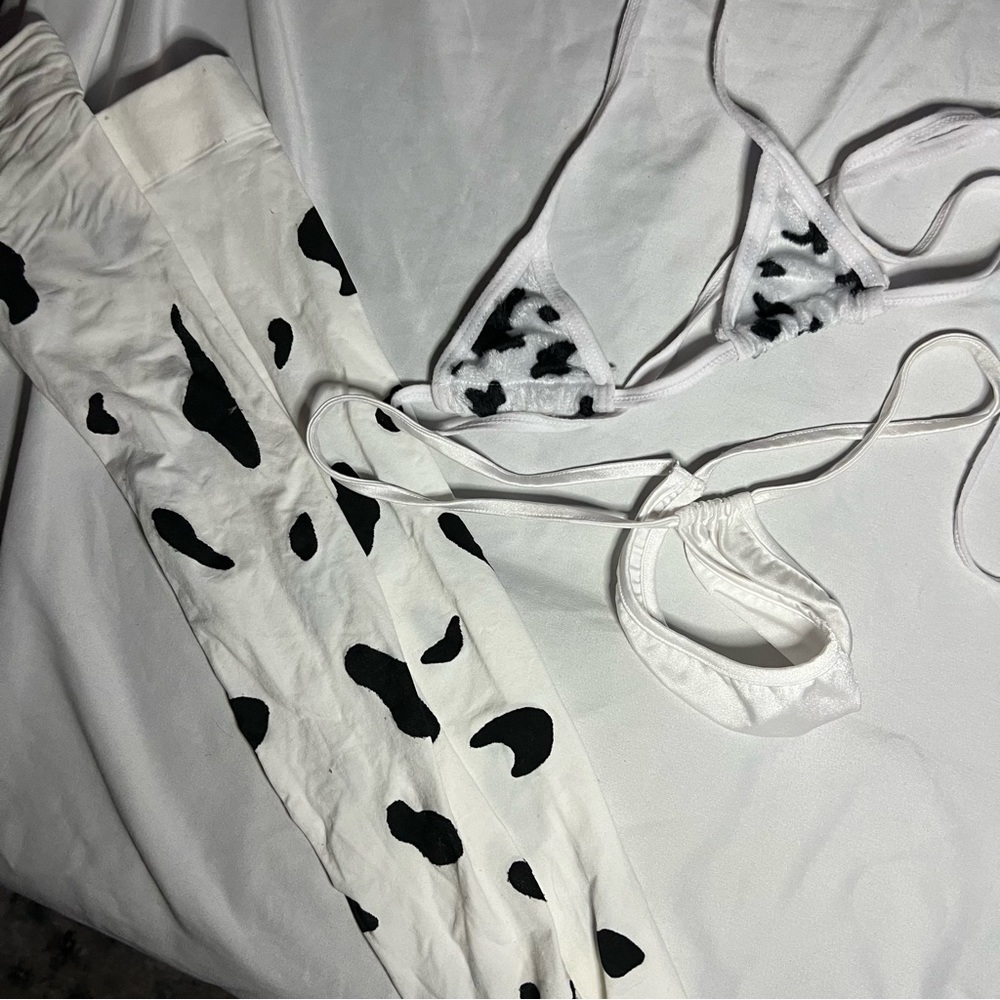 Exotic dancewear cow outfit